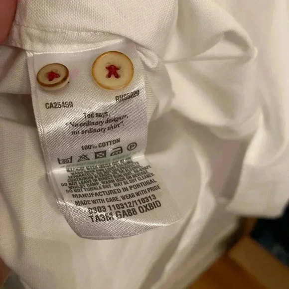 Ted Baker London 100% Cotton White Oxford Button Up Size 5 - Picture 12 of 14